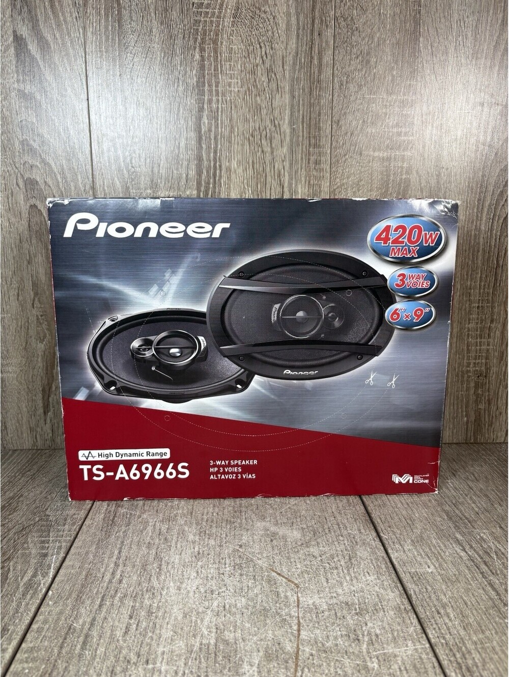 Pioneer TS-A6966S 6x9” 3-Way Car Speakers 420W Max Pair w/ Box & Wiring